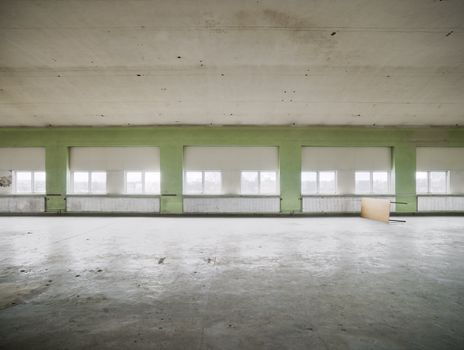 Interior of an empty warehouse