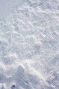 Wind created patterns on surface of packed snow.