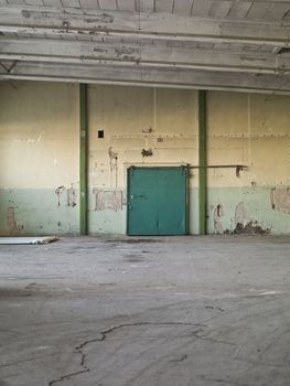 Worn Warehouse interior with bad condition