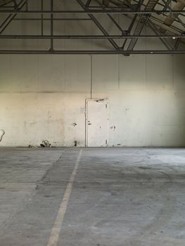 Worn Warehouse interior with bad condition