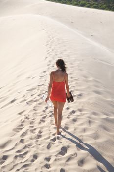 great sand dune at Cadiz Andalusia in Spain