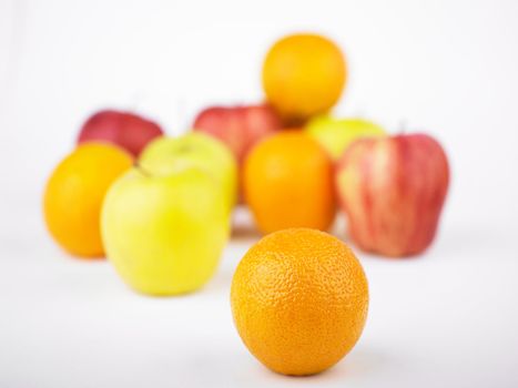 One Orange Inf Focus and Fruit mix blurred