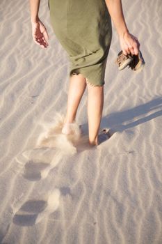 great sand dune at Cadiz Andalusia in Spain