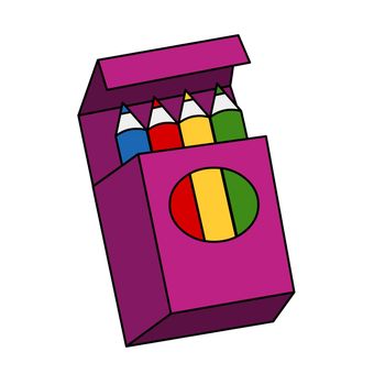 4 crayons in box