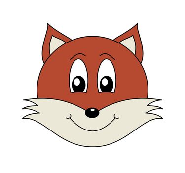 Illustration of a Fox`s head