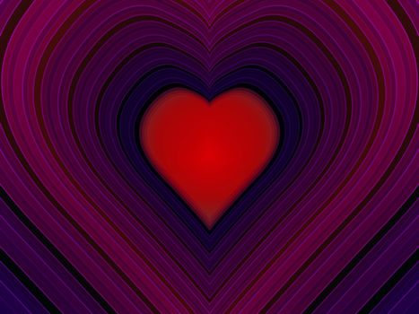 red heart background 2