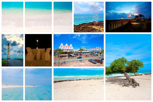 Collection of nature pictures from the Caribbean island Aruba