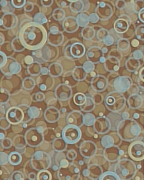 Retro brown circles background
