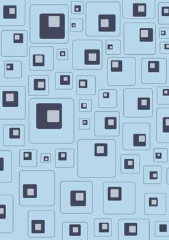 Retro blue squares background