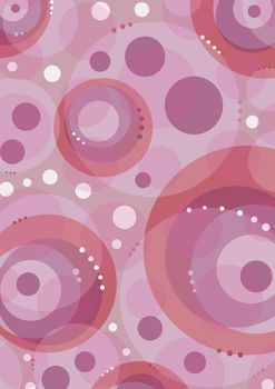 Retro mixed purple/pink circles