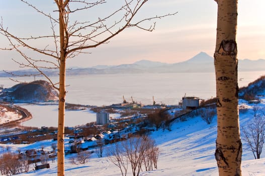 The city of Petropavlovsk - Kamchatka in Russia