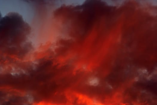 Shot of the rosy sky