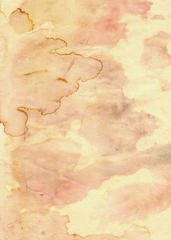 Old grunge paper with blotches - background