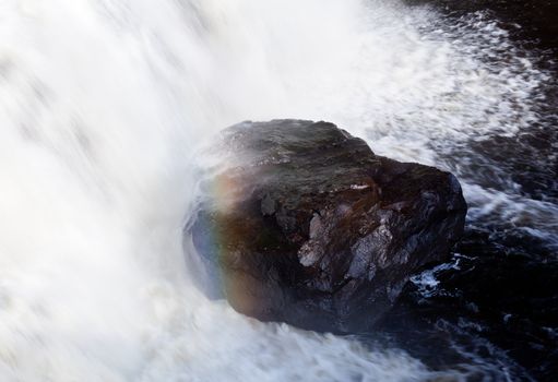 Blackwater falls in West Virginia in Fall taken with a slow shutter speed