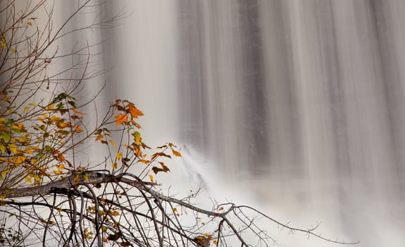 Blackwater falls in West Virginia in Fall taken with a slow shutter speed