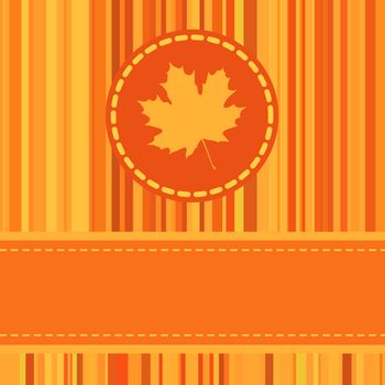 Cute autumn frame. EPS 8 vector file included