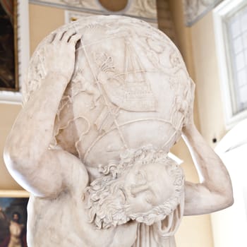 2dn century AD copy of Atlante Farnese statue