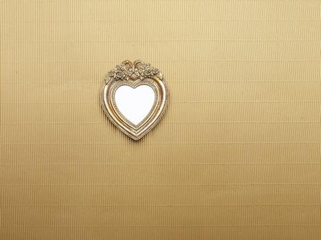 Heart Picture Frame isolated on white background, graphic design element