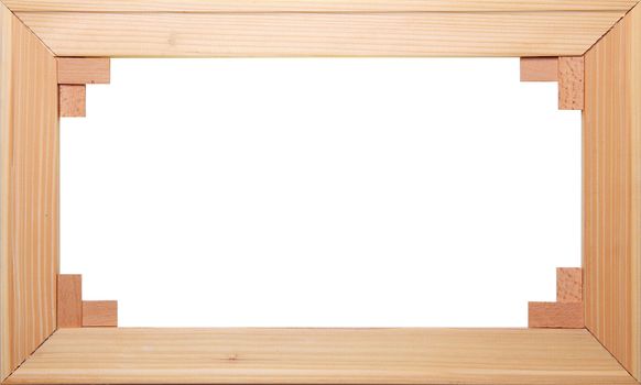 Old Picture Frame Isolated On White Background, Design Element