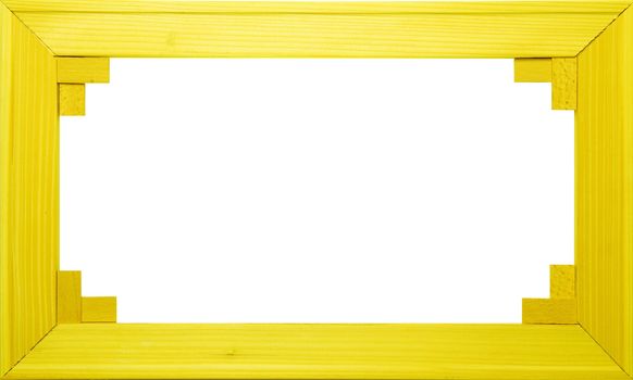 Old Picture Frame Isolated On White Background, Design Element
