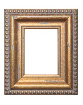 Old Picture Frame Isolated On White Background, Design Element, put memories inside!