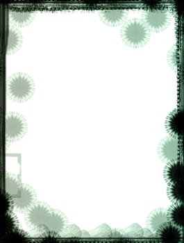 Computer designed grunge border 