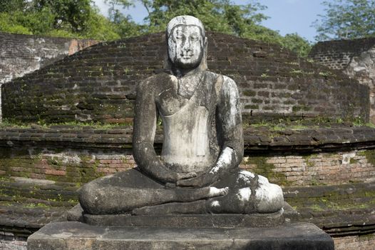 Ancient Buddha statue in Polonnaruwa, Sri Lanka