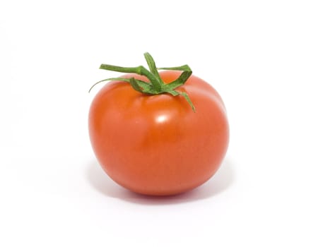 Fresh tomato isolated on white