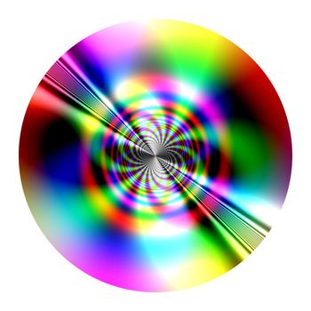 Fantastic disk (fractal) similarity of CD, DVD - isolated