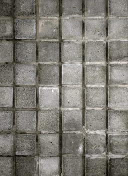 Stone brick wall close up photo