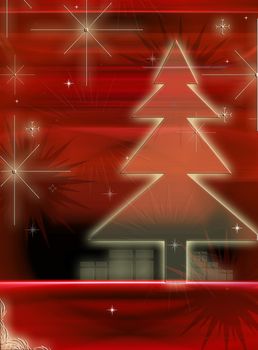 Computer designed christmas background