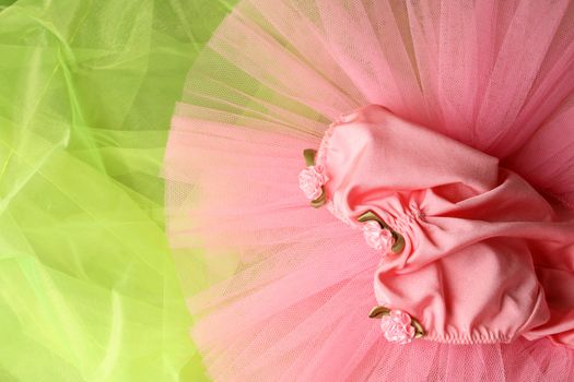 Pink Ballet Costume on a green background