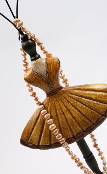 Ballerina Style Jewellery Stand with pearls