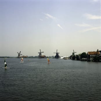Wind Mills in Zaandam, Netherlands