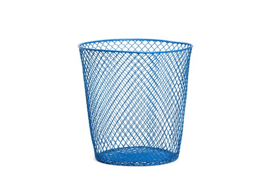 empty wastebasket  on white background isolated 