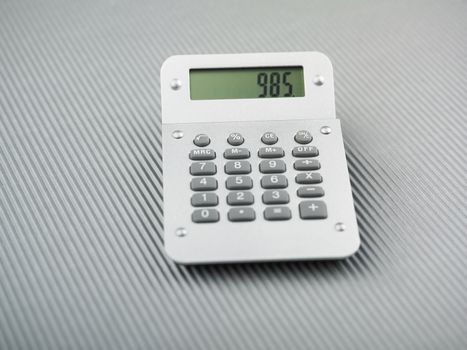 Silver Calculator on office table
