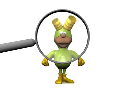 biohazard and the magnifying glass
