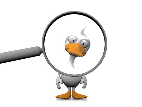 duck and the magnifying glass
