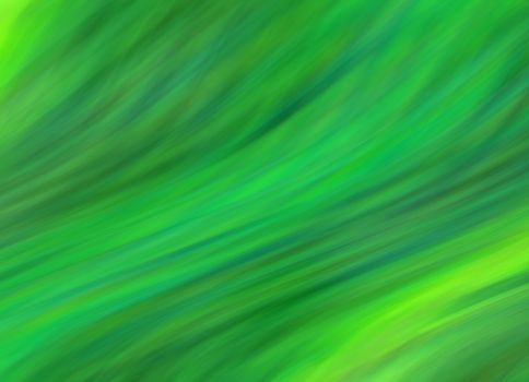 Green blurry waves and curved lines background