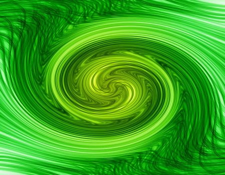 Abstract swirled backgroung in green colors