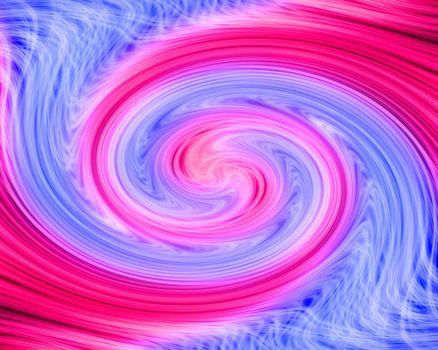 Abstract swirled backgroung in blue, pink and white colors