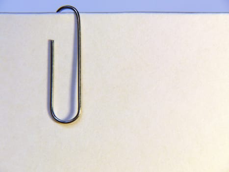 Blank paper with �lip on it. Close up.