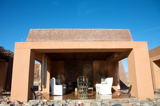Luxury lodge in the Namibia desert