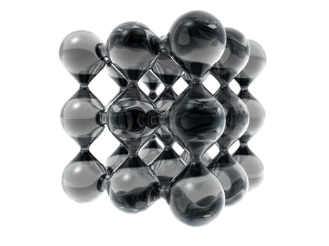 molecule on a a white background