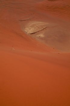 Dune sea of the Namib desert during a hot day
