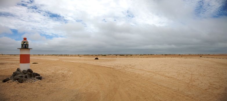 Lighthouse on the beach of Swakopmund