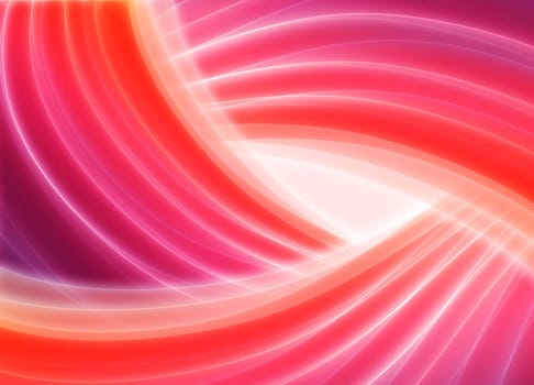 Red blurry waves and curved lines background