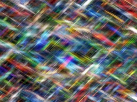 Colorful textured wallpaper. Blurred lines on black background