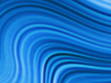 Blue blurry waves and curved lines background