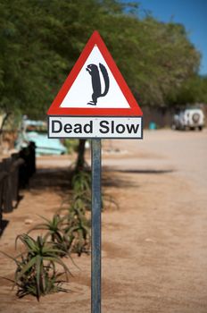 Dead Slow signboard